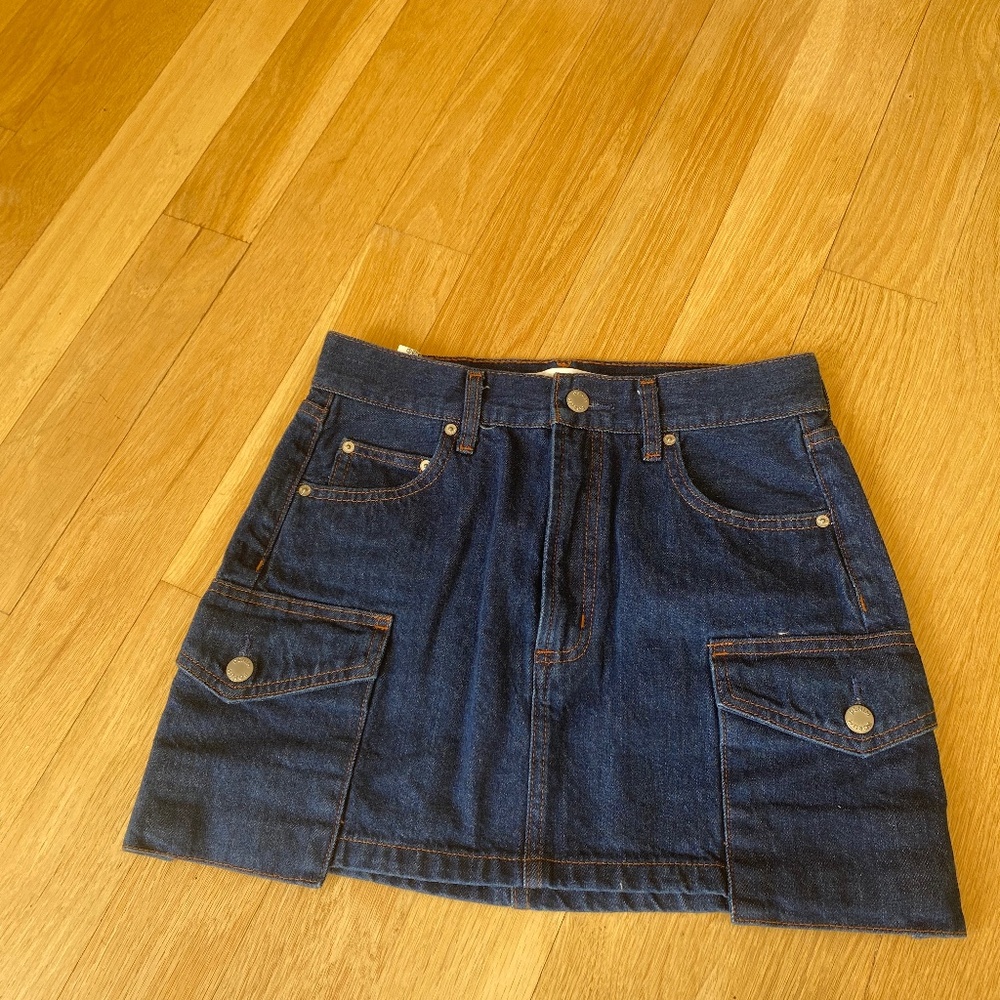 Aritzia Denim forum skirt